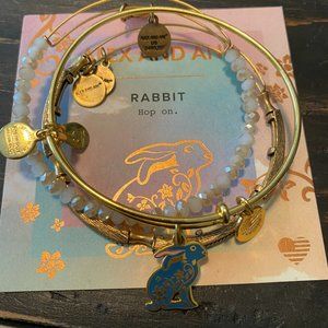 Alex and Ani Rabbit Set of 3 Bracelet